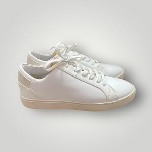Thousand Fell Lace Up Low Top Sneakers Women's Size 7.5 White Vegan Leather